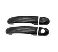NMBZVE Chrome Car Door Handle Cover Trim Styling Accessories for VW for EOS 2006-2015(Carbon Fiber)