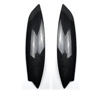 NMBZVE Decorative Strips Carbon Fibe Car Headlights Eyebrow Eyelids Chrome Trim Cover For GOLF 5 MK5 GTI R 2003-2009 Car Accessories(Carbon fiber pattern)
