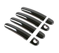 NMBZVE Exterior Side Door Handle Cover Door Bowl Trim for Skoda for A5 MK1 MK2 2000-2013(2 Key Hole)