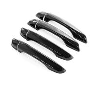 NMBZVE LHD Car Door Handle Cover Trim Accessories for Peugeot 3008 2017-2022(Black no sensors)