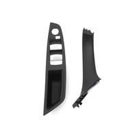 NMBZVE LHD Car Interior Armrest Door Handle Panel Inside Trim Cover Set for B&MW 5 Series F10 F11 F18 520i 523i 525i 528i 535i(Style 3)