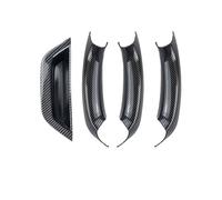 NMBZVE LHD Car Interior Door Handle Panel Pull Cover for B&MW X3 X4 F25 F26 2010-2016 Auto Interior Accessories Styling(Carbon 4pcs)