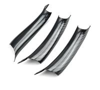 NMBZVE LHD RHD 3Pcs/Set Car Interior Door Panel Grab Handle Covers Armrest Protective Trim for B&MW X5 F15 X6 F16 2014-2018(Carbon LHD 3 Pcs)
