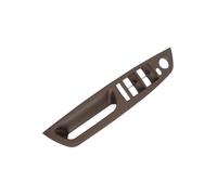 NMBZVE LHD RHD Car Driver Side Front Door Trim Handle Inner Door Armrest Panel Pull Trim Cover for B&MW E71 E72 2008-2013(LHD B Brown)