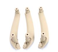 NMBZVE LHD RHD Car Front Left Door Inner Handle Pull Trim Door Interior Panel Handle for B&MW X3 X4 F25 F26 2010-2016(LHD 3PCS Set Beige)