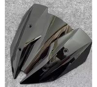 NMBZVE Motorcycle Windshield replacement Windscreen Wind Deflectors Screen Double Bubble Windshield For K&awasaki Z300 Z250 2013-2017 Z 300 Z 250(Black)
