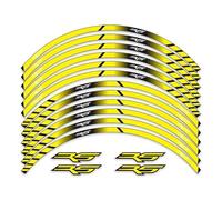 NMBZVE Rim stickers 1 Set Motorcycle Accessories Wheel Stickers Stripes Reflective Rim Stickers For A&prilia RS 125 50 250 RS125 RS50 RS250(Style 4)