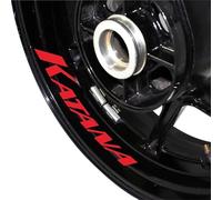 NMBZVE Rim stickers Motorcycle Accessories Wheel Stickers Sports Wheel Edge Stickers Wheel Stripe Reflective Film For SUZUKI For KATANA(Style 2)