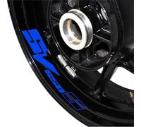 NMBZVE Rim stickers Motorcycle Accessories Wheel Stickers Sports Wheel Edge Stickers Wheel Stripe Reflective Film For SUZUKI SV650S Sv650 S(Style 1)
