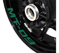 NMBZVE Rim stickers Motorcycle Wheel Stickers Sports Wheel Edge Stickers Wheel Stripe Reflective Film For Y&amaha MT-09 MT09 Mt 09(Style 2)