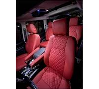 NMBZVE seat covers Car Seat Covers And Cushions Interior Accessories Leather Seat Covers For Land Rover For Discovery4 7-seater(Red-a)