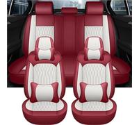 NMBZVE seat covers Leather Front And Rear Full Set Car Interior Accessories Seat Covers And Cushions For Skoda For Enyaq Iv For Yeti(Style 11-9pcs)