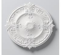 NMC Ceiling Rose Laura Strong Lightweight Resin Easy Fix 77Cm Diameter Paintable