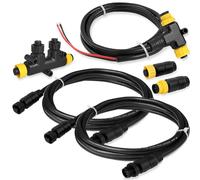 NMEA 2000 Starter Kit to Process NEMA 2K Network for Lowrance Simrad Garmin,Marine Grade NMEA 2000 Backbone Cables Drop Cables Tees Terminators