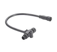 NMEA2000 Marine T Connector Cable N2k MultiPort M12 3 Way Tee Splitter Cord IP67 Waterproof Backbone Drop Cable for Garmin Lowrance Simrad B&G Navico Maretron DeviceNet CANOpen Can Bus (0.3M/0.98FT)