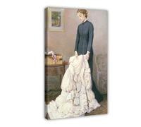 NMerDG Edward Killingworth Johnson,A Young Widow, Canvas Poster Wall Art Bedroom Office Kitchen Decor Gifts 24x36inch(60x90cm)