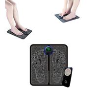 NMES Foot Massager, Foldable and Portable Electric Foot Massager for, 8 Modes and 19 Intensities with Remote Control, Muscle Pain Relief Massager for Leg