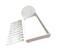 NMFLAB 3D Printed Miniature Single Bed Frame for BedRoom Scene Setup Safe Simulation Bed Craft Project Doll House Furniture Kids Pretend Play Toy Furniture