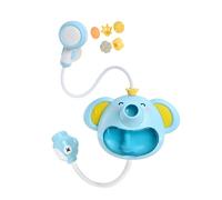 NMFLAB Bubble Making Bath Toy Electric Shower Blowing Elephant with 5 Sprinkling Heads for Toddler Shower