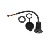 NMFLAB Conductivity USB a Female Extension with Panel Mount Nut Perfect for Car Sound Marine Electronics Secure Connection Waterproof USB Charging Cable