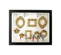 NMFLAB Diys Minis Museums Silhouetted Box, Celebrate Your Unique Memory in Styles, Shadows Box Frame Set Personalize Memory Display Diys Minis Museums Silhouetted