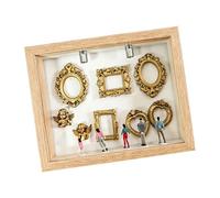 NMFLAB Diys Minis Museums Silhouetted Box, Celebrate Your Unique Memory in Styles, Shadows Box Frame Set Personalize Memory Display Diys Minis Museums Silhouetted