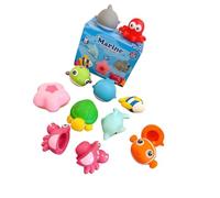 NMFLAB Educational 10PCS Rubber Farm Animal Toy Educational Sorting Game for Toddler Infant Cognitive Development Dolls