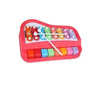 NMFLAB Kids 8 Tone Musical Xylophone Toy with Drum Stick for Early Childhood Development and Fun Play Wooden Percussion Instrument