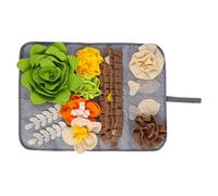 NMFLAB MultiFunctional Snuffle Pad Treats Feeder for Small Animal Slow Eating Cognitive Skill Mental Stimulation Puzzle Toy Mental Stimulation Dog Toy