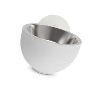 NMFLAB Stainless Steel Wall Hung Pet Bowls with Textured Base Intended for Dogs Cats and Other Small Animals Feeding Bowl