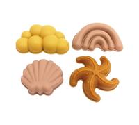 NMFLAB Various Shape Silicone Water Play Set Encouraging Imagination and Creativity Silicone Beach Dolls