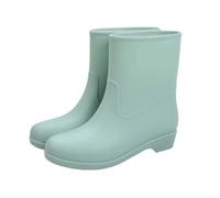 NMGHUTE Mud Boots, Women's Mid Tube Rain Boots Waterproof And Non Slip Outdoor Water Shoes Fishing Deck(Grün,36)