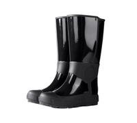 NMGHUTE Mud Boots, Women's Outdoor Rain Boots High Top Water Shoes Non Slip Waterproof Rubber Shoes Fishing Deck(Black,36)
