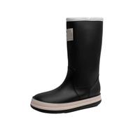 NMGHUTE Mud Boots, Women's Rain Boots Outdoor Wear High Top Kitchen Non Slip Outdoor Water Shoes Fishing Deck(Black,38)
