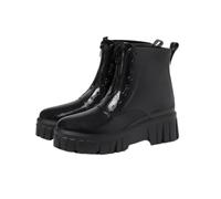 NMGHUTE Mud Boots, Women's Thick Soled Rain Boots Waterproof Mid Tube Non Slip Outdoor Water Shoes Fishing Deck(Black,37)