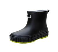NMGHUTE Mud Boots, Women's Waterproof Rubber Shoes For Outdoor Use Non Slip Short Tube Rain Boots Fishing Deck(Black,37)