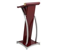 NMGHUTE Pulpit Stand Tilt Podium Stand Metal Lecterns Church Pulpits School Teacher Podium Office Conference Lecterns 18.5x18.5x43.3inch Podium Stand(Rosso)