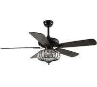 NMGHUTE Retro Ceiling Fan With Light And Remote Control Creative Chandelier Modern Decor Ceiling Fan With Lights(52 Inches)