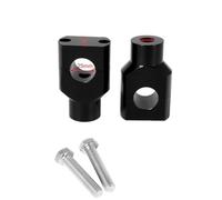 NMHTJ Handlebar Motorbike Risers Chrome/Black 1" Handlebar Riser Clamp 25mm 22mm for Motorcycle for for Shadow Billet Handle Bar Risers Heightening Mount