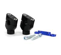 NMHTJ Handlebar Motorbike Risers Motorcycle Handlebar Riser Bar Clamp Set Mounts For FatBar 28.6mm and OEM Handlebar 22.2mm Bikers For For MT-07 FZ-07 2015-2020