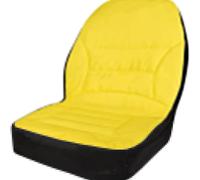 NMJHEVX Compact Utility Tractor Seat Cover - 300D Oxford Fabric, Cushioned, Vent Hole for John-Deere 1025R 2025R,Tractor Seat Cover
