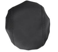 NMJLQW armrest box cover Car Armrest Box Protection Cover For Ford For Focus 2015-2018 Center Console Armrest Pad Leather Trim(A Black)