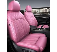 NMJLQW Car Accessories Seat Covers Front Seats Middle Perforated Leather Specific For Bmw 7 5 3 1 Series X5 X3 X1 seat covers(Pink)