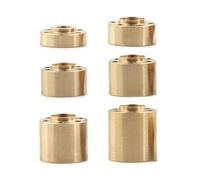 NMJLQW Car parts 4Pcs 12Mm Brass Wheel Hex Widen Adapter For 1/10 RC Crawler Axial SCX10 TRX4(9mm)