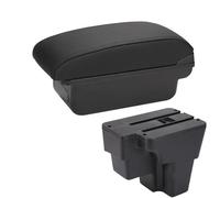 NMJLQW Storage Rack Car Armrest Retrofit Part Storage Box Car Accessorie South America For STONIC For Rio Lx For Cerato(C2 Black line NO USB)