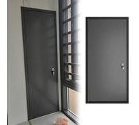 NMKSYX Black Wall Hole Cover Lockable, Customizable Plumbing Access Panel. Heavy Duty Aluminium Inspection Hatch For Basements/Attics/Bathrooms, Soundproof(32x52in/81x132cm)