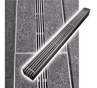 NMKSYX Drainage Trench Set - Channel Drain With Grate, Rectangular Drainage Guttering Pipe and Sewerage Grates, Detachable Channel Drain for Driveway/Gardens/Yard(75x50mm/3x2in,1 pc)