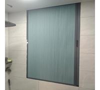 NMKSYX Honeycomb Concertina Doors Internal, Custom Size & Colour, Full-blackout Pleated Foldable Doors Window Curtains, Folding Accordion Door for Bathroom/Kitchen(Blue,75x160cm)