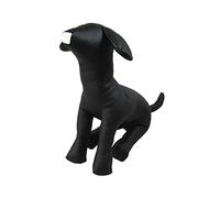 NMLLTB PU Leather Dog Mannequins Sitting Models to Display for Dog Clothing Pet Shop, Multi, L Size Black(L Size Black)