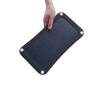 NMM 15W Solar Panel with 2 Ports, IP44 Solar Charger with Zip Protection for Camping, Outdoor